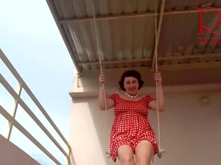 Depraved Housewife Swinging on a Swing Outdoors: HD sex clip bd | xHamster