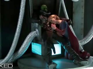 Wickedparodies - supergirl seduces braniac în anal x evaluat clamă