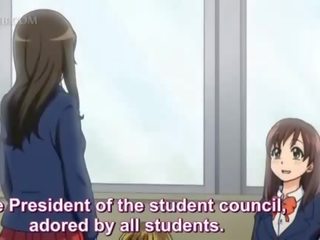 Tiener anime hentai betrapt masturberen krijgt geneukt hard