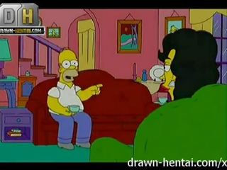 Simpsons যৌন সিনেমা - তিনজনের চুদা
